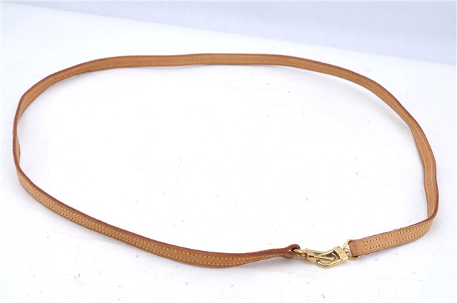 Authentic Louis Vuitton Leather Shoulder Strap Beige 47.6