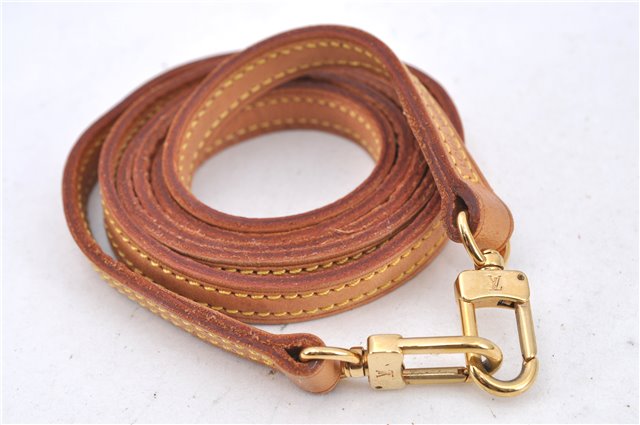 Authentic Louis Vuitton Leather Shoulder Strap Beige 47.6