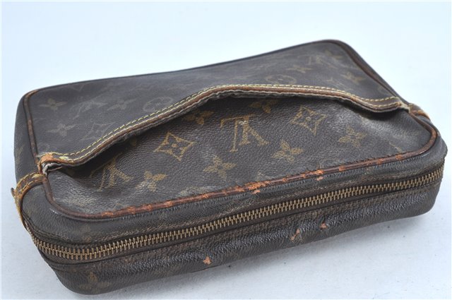 Authentic Louis Vuitton Monogram Compiegne 23 Clutch Hand Bag M51847 LV H9192