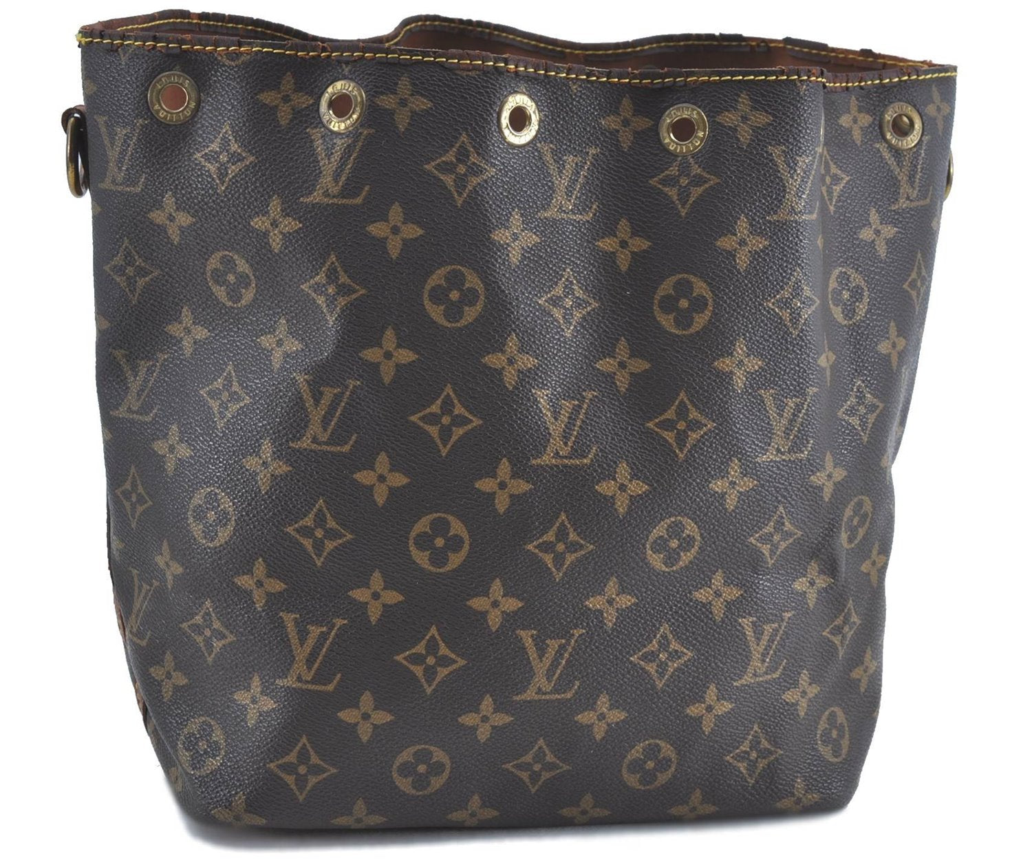 Authentic Louis Vuitton Monogram Petit Noe Shoulder Bag M42226 Junk LV H9193