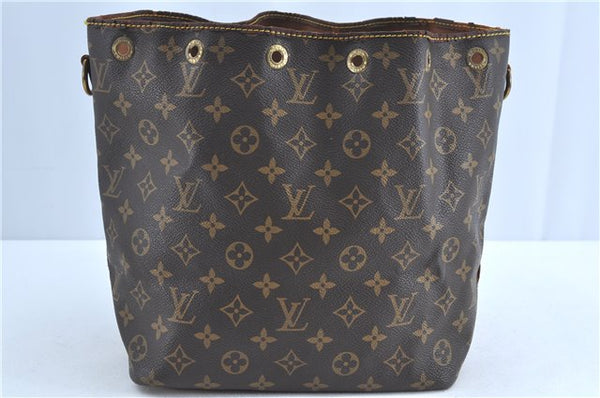 Authentic Louis Vuitton Monogram Petit Noe Shoulder Bag M42226 Junk LV H9193