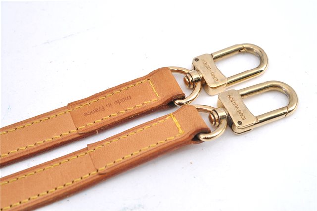 Authentic Louis Vuitton Leather Shoulder Strap Beige 39