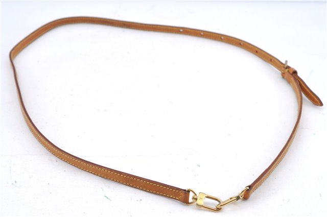 Authentic Louis Vuitton Leather Shoulder Strap Beige 40.2-47.6