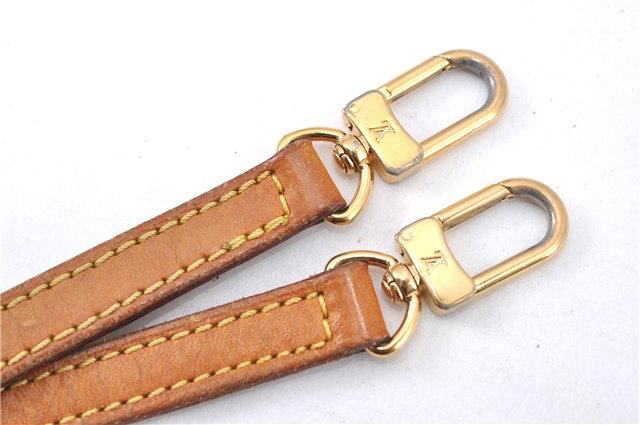 Authentic Louis Vuitton Leather Shoulder Strap Beige 40.2-47.6