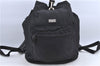 Authentic GUCCI Backpack Nylon Leather 0190585 Black H9204