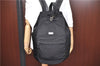 Authentic GUCCI Backpack Nylon Leather 0190585 Black H9204