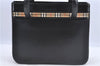 Authentic BURBERRY Nova Check Shoulder Bag Leather Canvas Black H9210