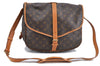 Auth Louis Vuitton Monogram Saumur 35 Shoulder Cross Body Bag M42254 LV H9216