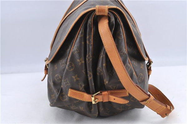 Auth Louis Vuitton Monogram Saumur 35 Shoulder Cross Body Bag M42254 LV H9216