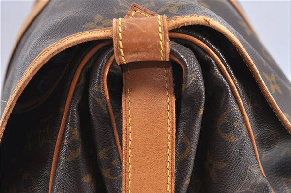 Auth Louis Vuitton Monogram Saumur 35 Shoulder Cross Body Bag M42254 LV H9216