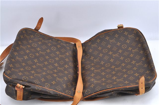 Auth Louis Vuitton Monogram Saumur 35 Shoulder Cross Body Bag M42254 LV H9216