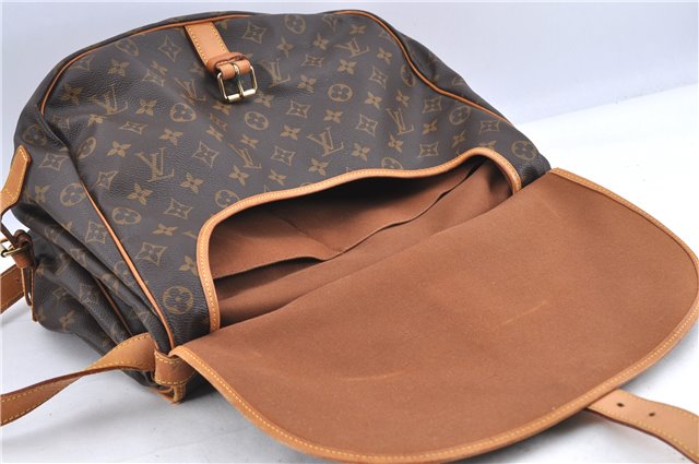 Auth Louis Vuitton Monogram Saumur 35 Shoulder Cross Body Bag M42254 LV H9216