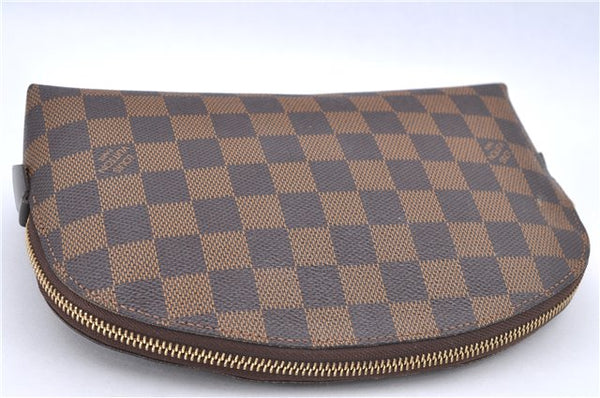 Authentic Louis Vuitton Damier Pochette Cosmetic GM Pouch N23345 LV H9218