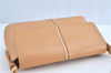 Authentic BURBERRY Vintage Leather Shoulder Hand Bag Purse Beige H9220