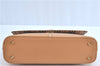 Authentic BURBERRY Vintage Leather Shoulder Hand Bag Purse Beige H9220