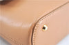 Authentic BURBERRY Vintage Leather Shoulder Hand Bag Purse Beige H9220