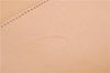 Authentic BURBERRY Vintage Leather Shoulder Hand Bag Purse Beige H9220