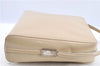 Authentic GUCCI Shoulder Bag Purse Leather Ivory H9221