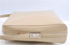 Authentic GUCCI Shoulder Bag Purse Leather Ivory H9221