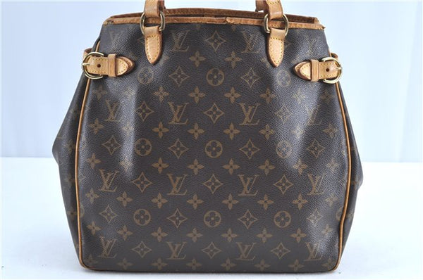 Authentic Louis Vuitton Monogram Batignolles Vertical Tote Bag M51153 LV H9222