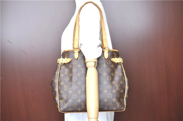 Authentic Louis Vuitton Monogram Batignolles Vertical Tote Bag M51153 LV H9222