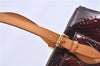 Auth Louis Vuitton Vernis Rose Wood Avenue Shoulder Bag Wine Red M93510 LV H9229