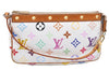 Louis Vuitton Monogram Multicolor Pochette Accessoires Pouch M92649 White H9230