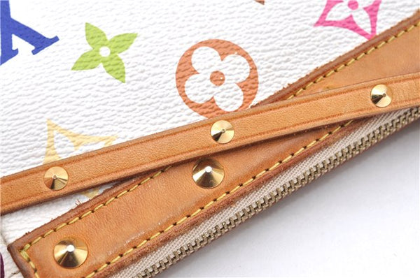 Louis Vuitton Monogram Multicolor Pochette Accessoires Pouch M92649 White H9230