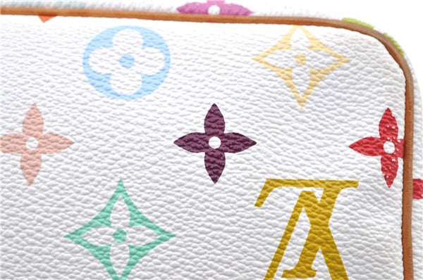 Louis Vuitton Monogram Multicolor Pochette Accessoires Pouch M92649 White H9230