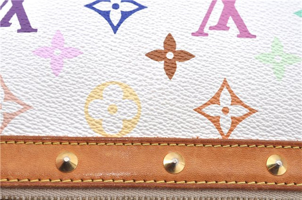 Louis Vuitton Monogram Multicolor Pochette Accessoires Pouch M92649 White H9230