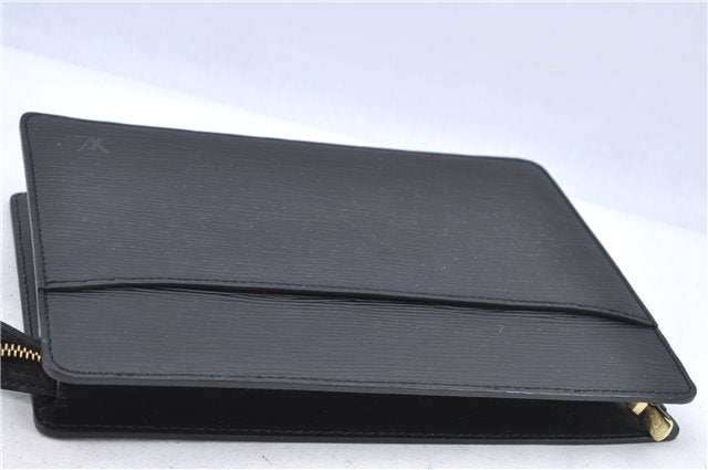 Authentic Louis Vuitton Epi Pochette Homme Clutch Bag Black M52522 LV H9233