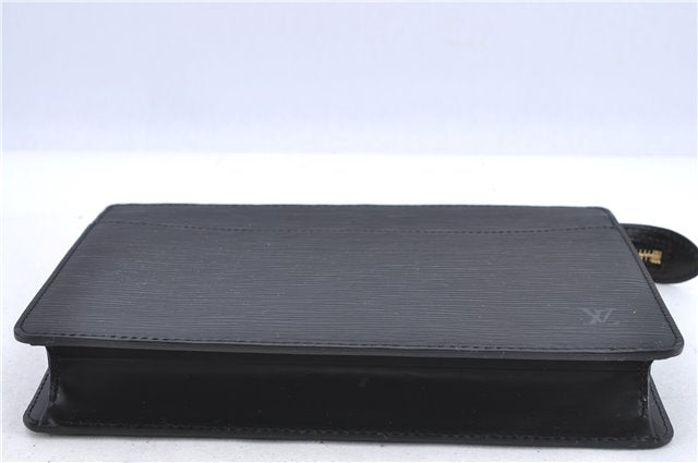 Authentic Louis Vuitton Epi Pochette Homme Clutch Bag Black M52522 LV H9233