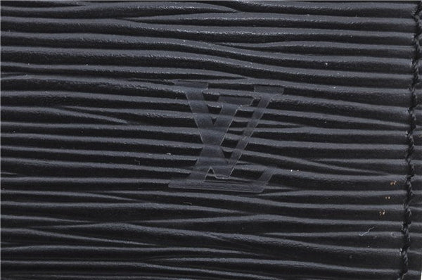 Authentic Louis Vuitton Epi Pochette Homme Clutch Bag Black M52522 LV H9233