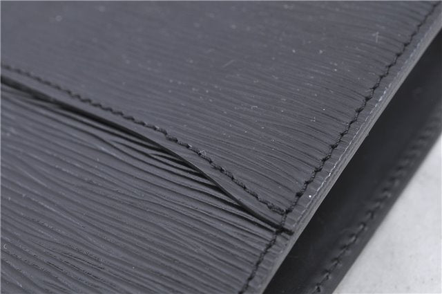 Authentic Louis Vuitton Epi Pochette Homme Clutch Bag Black M52522 LV H9233