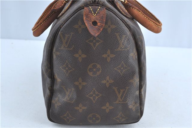 Authentic Louis Vuitton Monogram Speedy 25 Hand Bag M41528 LV H9239