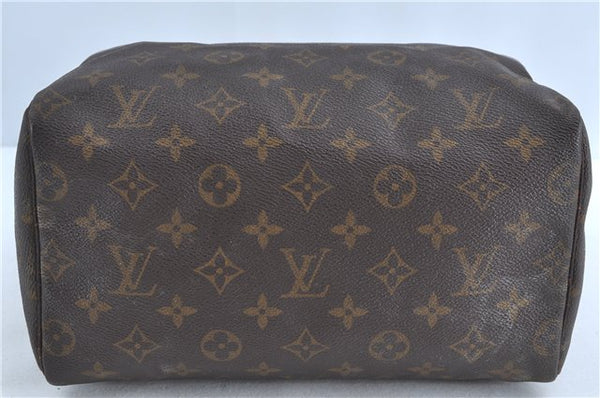 Authentic Louis Vuitton Monogram Speedy 25 Hand Bag M41528 LV H9239