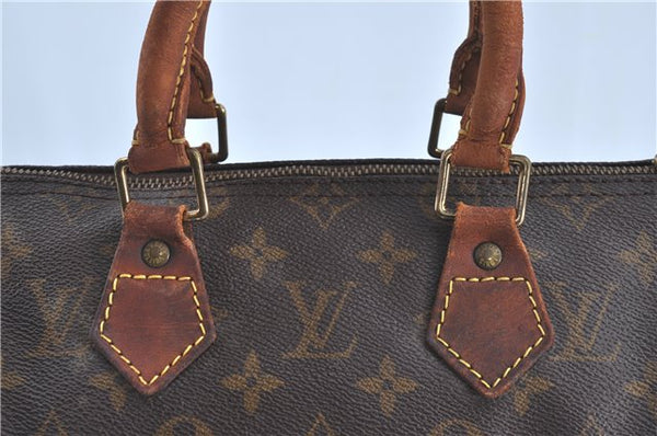 Authentic Louis Vuitton Monogram Speedy 25 Hand Bag M41528 LV H9239