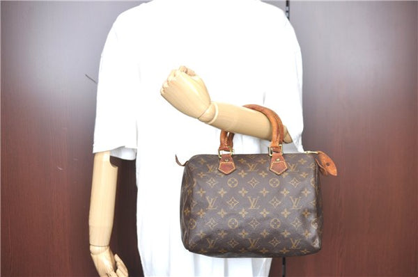 Authentic Louis Vuitton Monogram Speedy 25 Hand Bag M41528 LV H9239