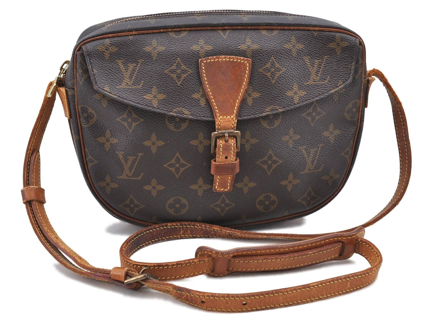 Auth Louis Vuitton Monogram Jeune Fille MM Shoulder Cross Bag M51226 LV H9245