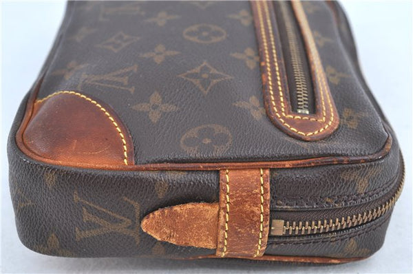 Auth Louis Vuitton Monogram Marly Dragonne GM Clutch Bag M51825 Junk LV H9249