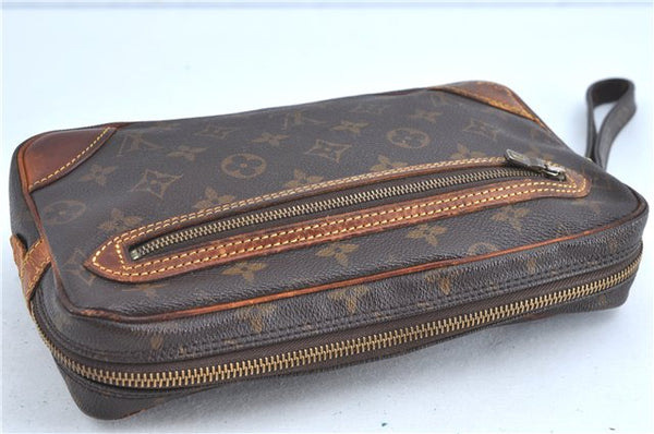 Auth Louis Vuitton Monogram Marly Dragonne GM Clutch Bag M51825 Junk LV H9249