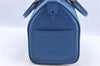 Authentic Louis Vuitton Epi Speedy 25 Hand Bag Blue M43015 LV H9253