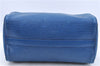 Authentic Louis Vuitton Epi Speedy 25 Hand Bag Blue M43015 LV H9253