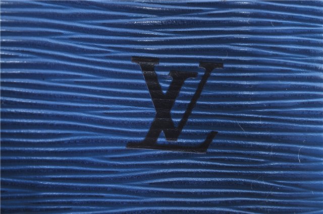 Authentic Louis Vuitton Epi Speedy 25 Hand Bag Blue M43015 LV H9253