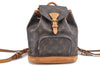 Authentic Louis Vuitton Monogram Montsouris PM Backpack M51137 LV H9258