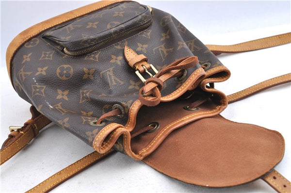 Authentic Louis Vuitton Monogram Montsouris PM Backpack M51137 LV H9258