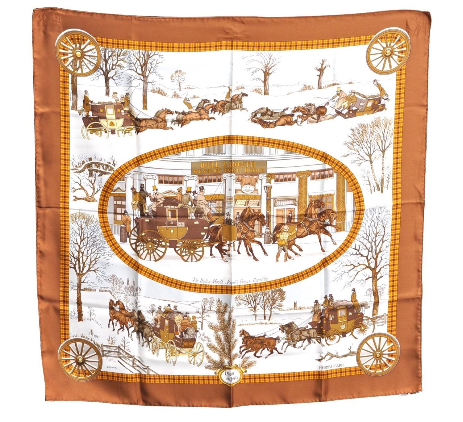 Authentic HERMES Carre 90 Scarf 