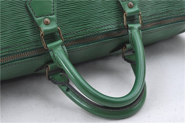 Authentic Louis Vuitton Epi Speedy 40 Hand Bag Green M42984 LV H9267