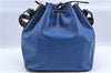 Auth Louis Vuitton Epi Petit Noe Bi-color Black x Blue M44152 Shoulder Bag H9269