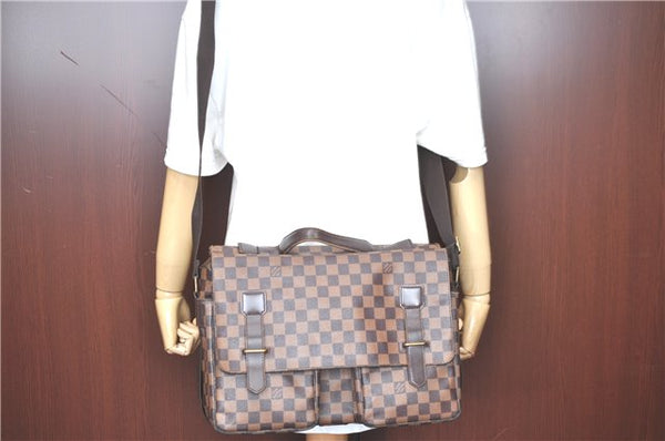 Auth Louis Vuitton Damier Broadway 2Way Shoulder Cross Hand Bag N42270 LV H9272